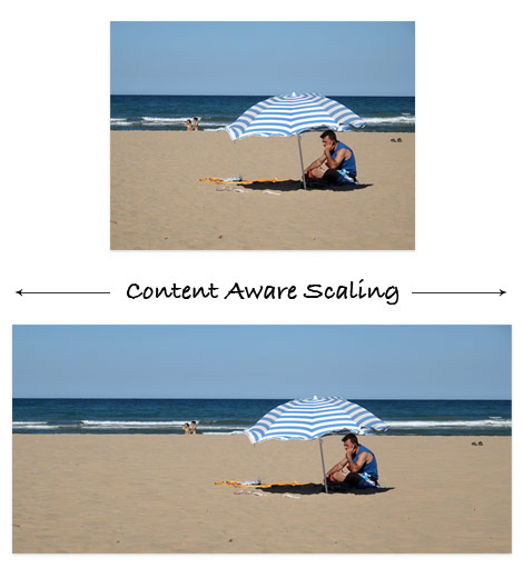 content aware scaling