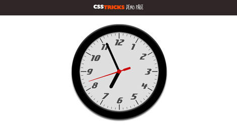css3 clock
