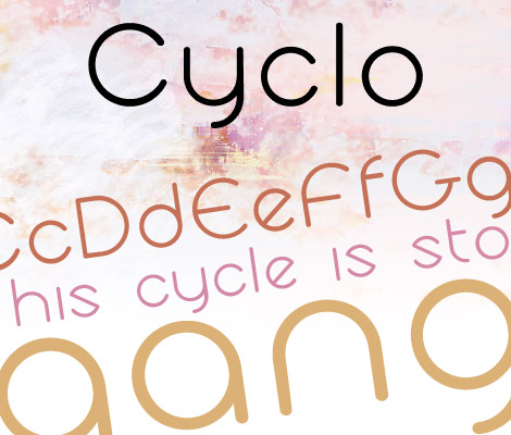 Cyclo free font