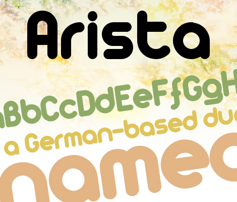 Arista free font