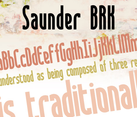 Saunder free font