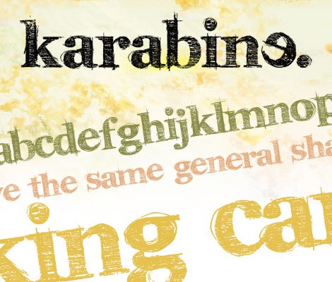 karabinE free font