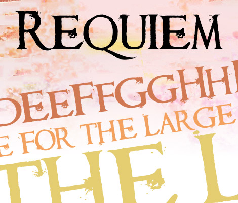 Requiem free font