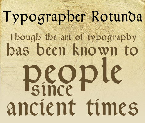 Typographer Rotunda free font